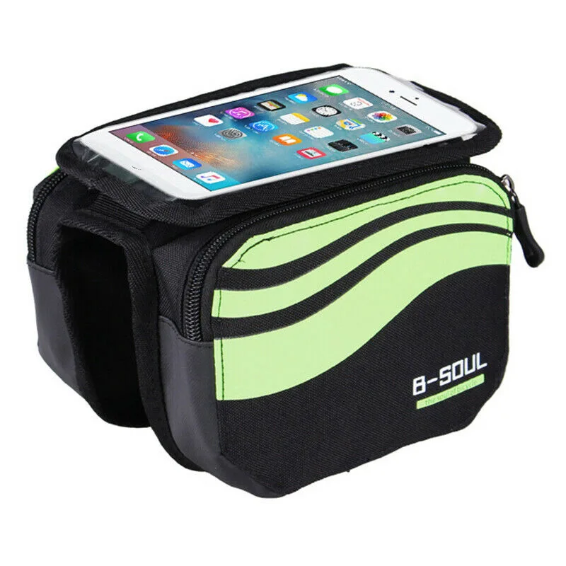 Discount Bicycle Mountain Bike Upper Tube Bag Saddle Bag Touch Screen Mobile Phone Bag Waterproof 16 * 4 * 11.5cm 2 Discount Bicycle Mountain Bike Upper Tube Bag Saddle Bag Touch Screen Mobile Phone Bag Waterproof 16 * 4 * 11.5cm 2