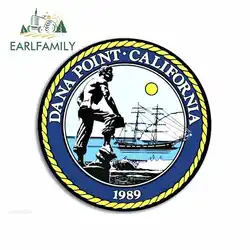 Автомобильные наклейки и наклейки EARLFAMILY 13 см x 13 см для DANA POINT CALIFORNIA graphics для ноутбука RV, водонепроницаемые виниловые автомобильные