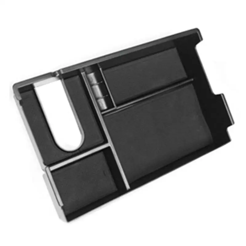 ABS Frosted Storage Box for Toyota Tundra- Center Console Armrest Insert Tray Organizer Auto Interior Accessories