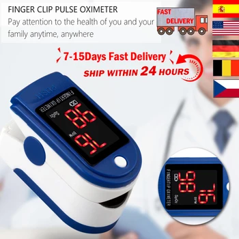 

Shipping within 24hours Blood Oxygen Monitor Finger Pulse Oximeter Oxygen Saturation Monitor Fast without Battery In Stock
