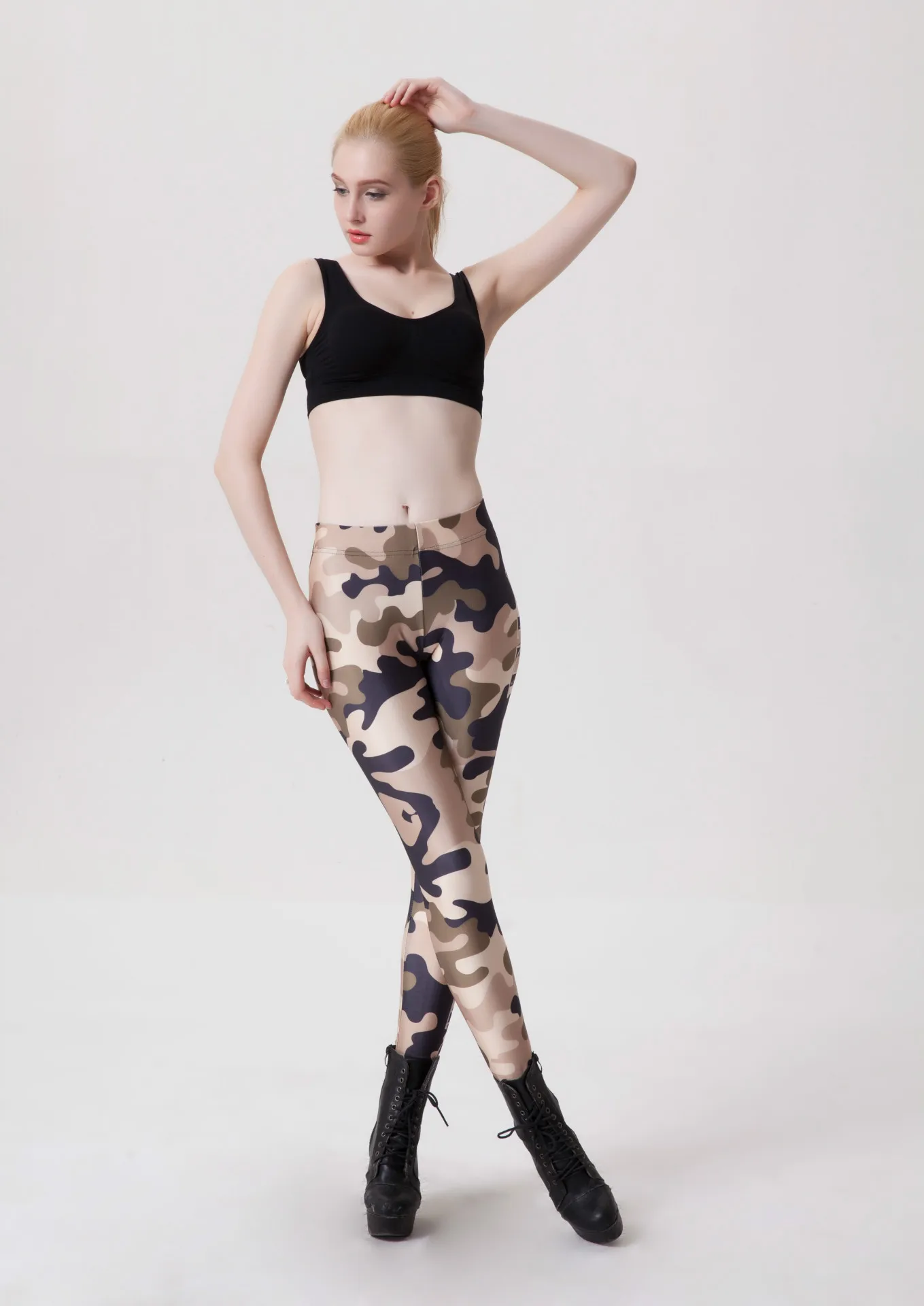Women sunflower Print Leggings Push Up Elastic Workout Adventure Time Fitness leggings High Waist Bodybuilding Pants