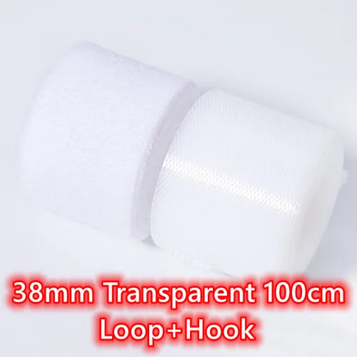 Super Thin Black & White Baby Soft Adhesive Tape for Kids - Hoop and Hook Fastener Sewing Accessories