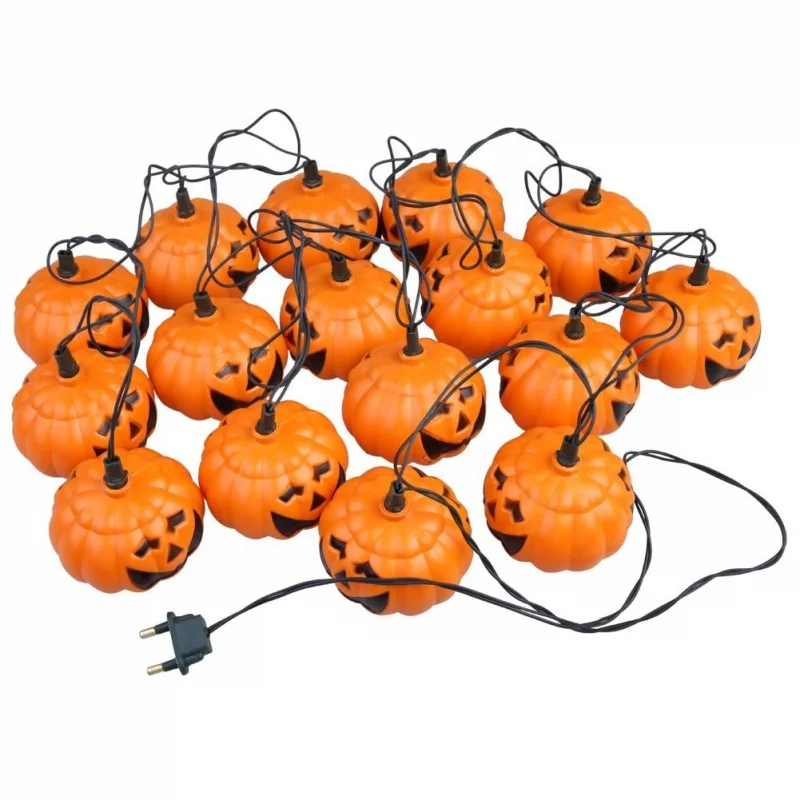 

Mini 16 Garlands Orange Lights Pumpkin for Halloween Decoration (Yellow)