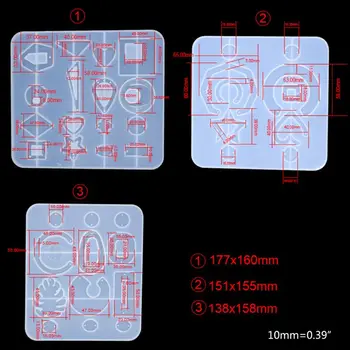 

Resin Accessories Resin Molds for Jewelry Dried Flower Products Earrings Pendant N58F