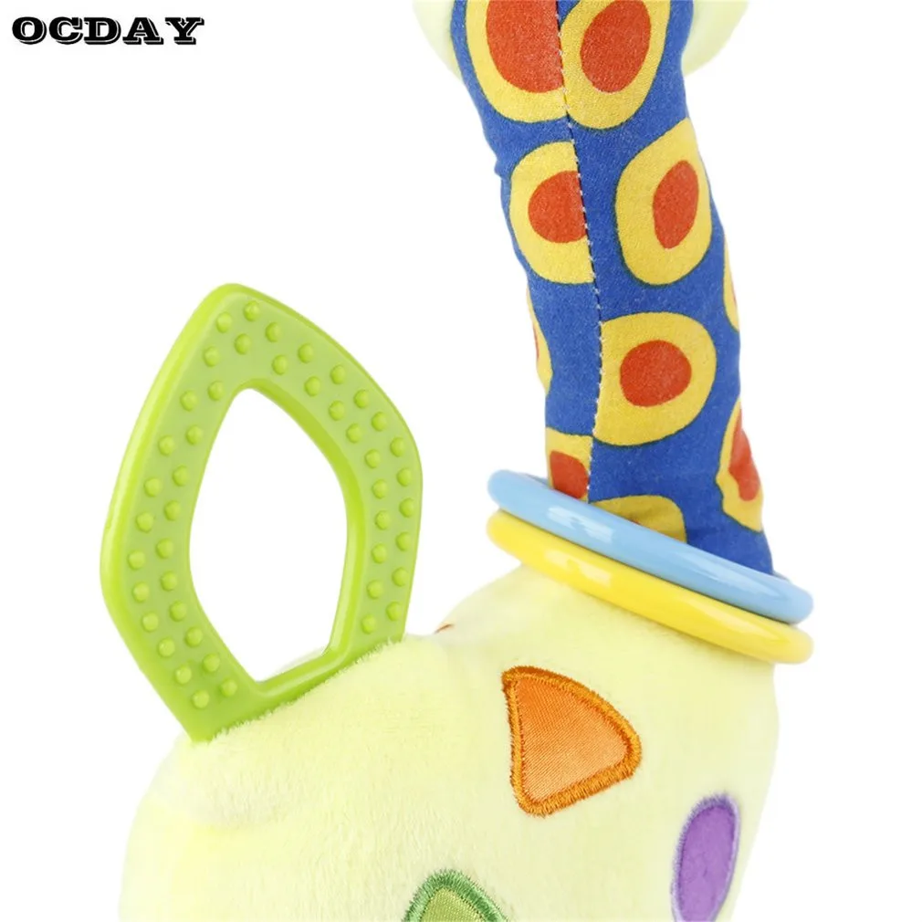Детские погремушки Игрушки Коляска колокольчики мягкий жираф Висячие Игрушки Животные колокольчики развивающие мобильные игрушки ручная погремушка