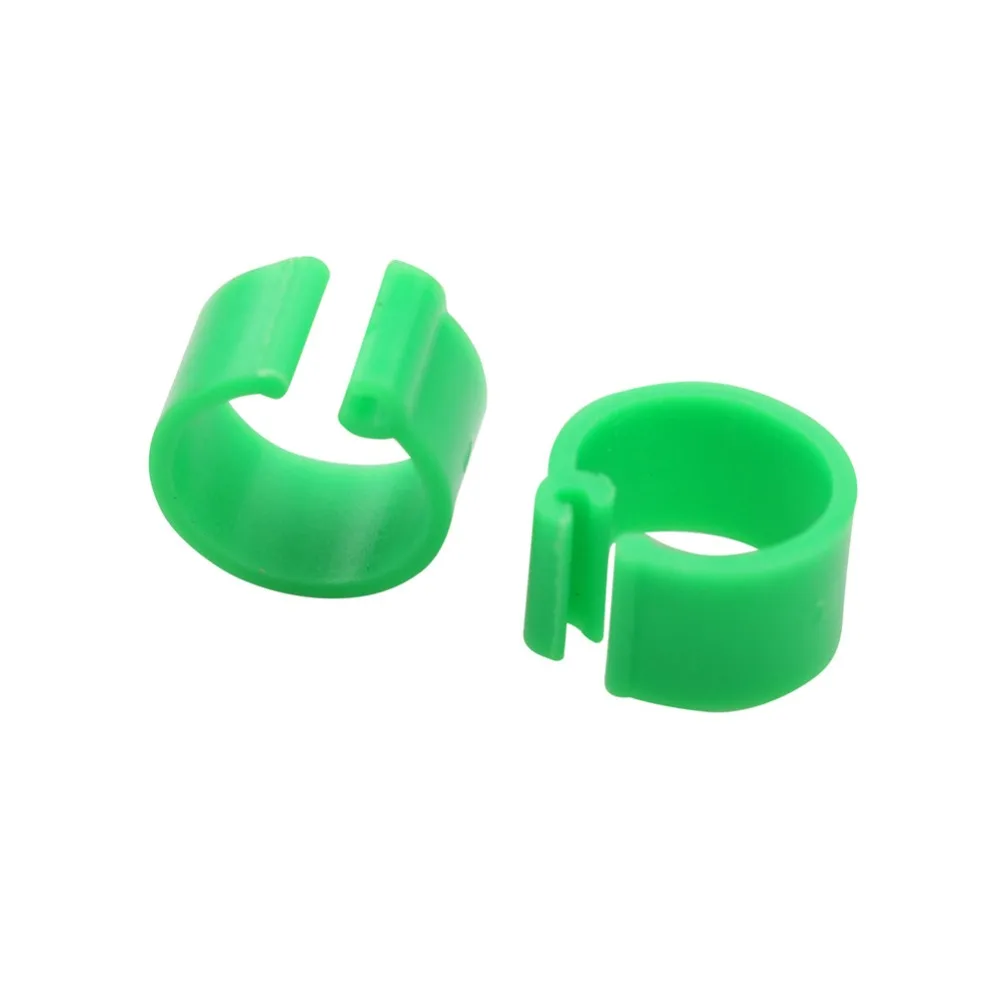 green 100 pcs 100 pcs8mm Открытое кольцо для лапки голубя разнообразие цветов птицы ноги кольца принадлежности для голубей товары для птиц птицы - Цвет: green 100 pcs