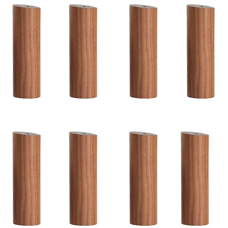 

8Pack Wooden Coat Hook Wall-Mounted Retro Storage Bag Hanger, Hat Rack Hanger Hanger (Black Walnut 8 Pieces, 4 Inches)