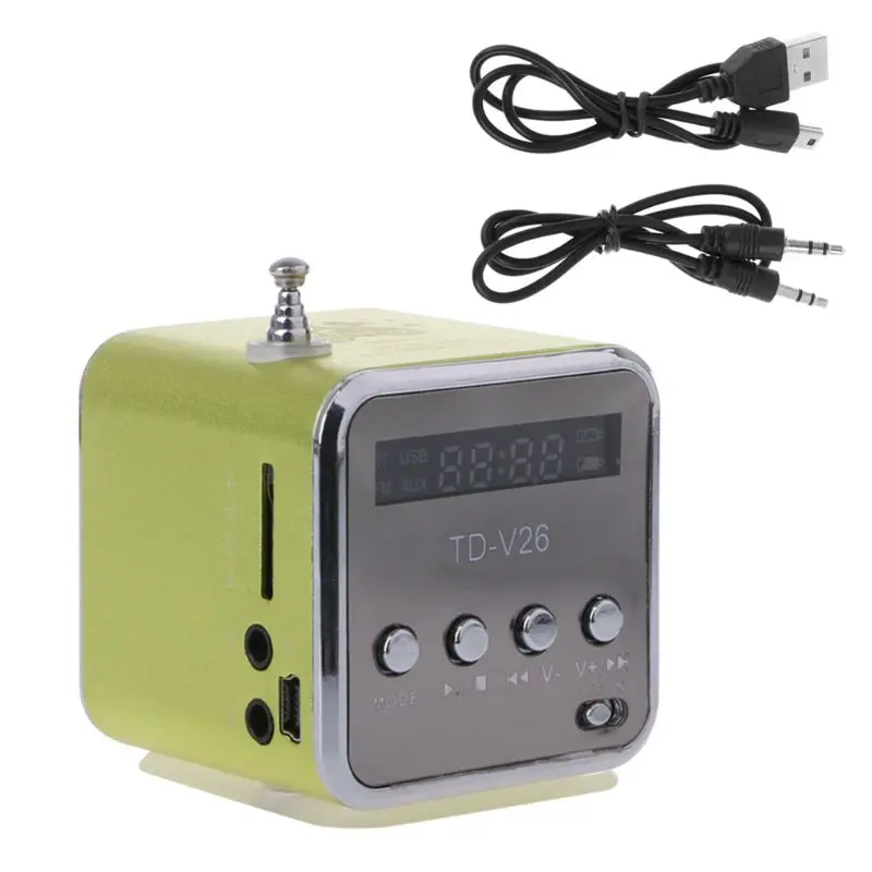 Мини Micro SD TF USB динамик музыкальный плеер портативный FM Радио стерео ПК mp3