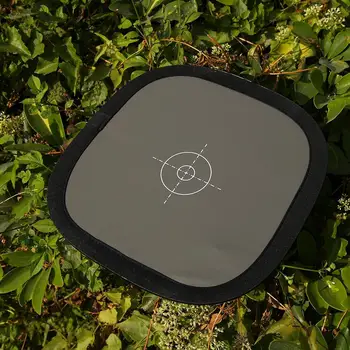 

30cm Focus Plate Portable Foldable Photographic Gray Card Photographic White Balance Reflector Studio Supplies Accessories