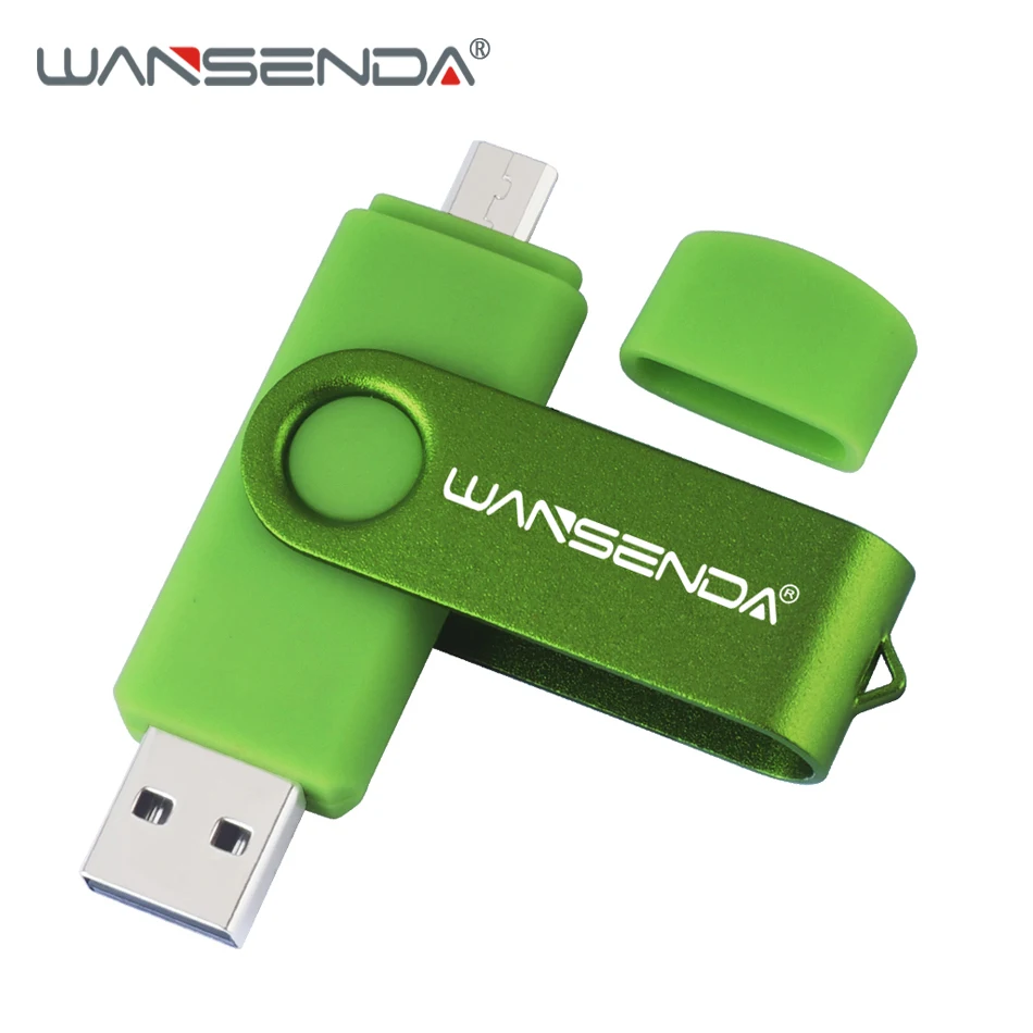 Высокоскоростной USB флеш-накопитель WANSENDA OTG, 256 ГБ, 128 ГБ, 64 ГБ, 32 ГБ, 16 ГБ, 8 ГБ, флешки, 2 в 1, карта памяти Micro USB