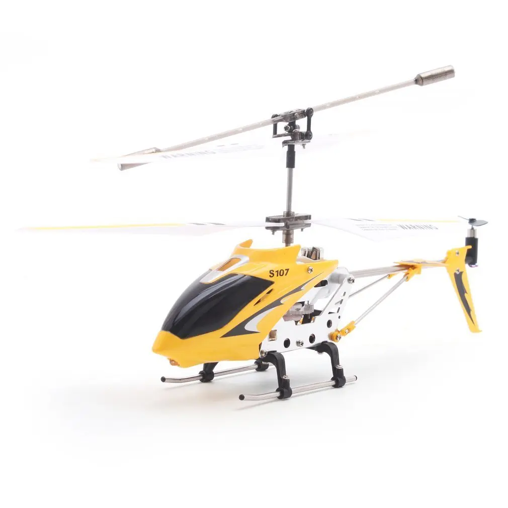 Syma S107G гироскоп металлический инфракрасный радиоприемник 3CH Мини вертолет Радиоуправляемый Летающий Дрон для игрушек подарок RTF - Цвет: Yellow