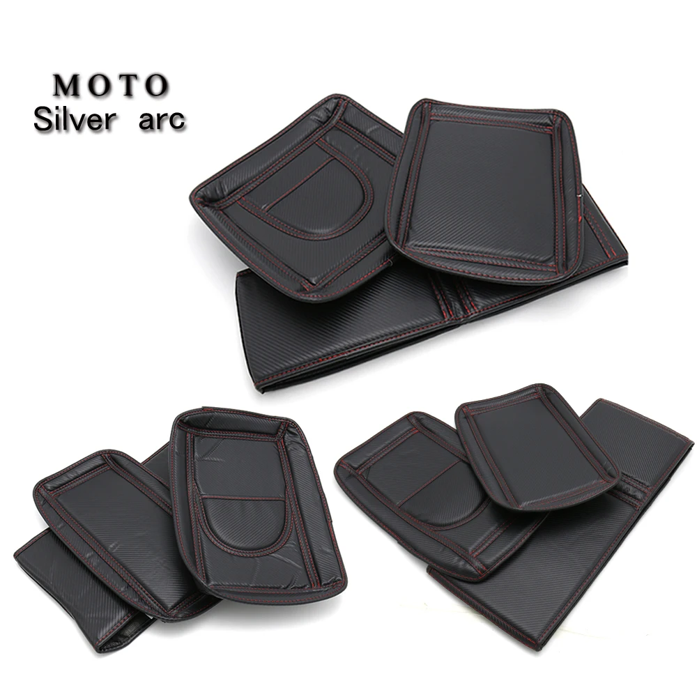 

Carbon fiber textured Motorcycle trunk side saddle bag motorcycle trunk box + side box inner container for BMW R1200GS R1250GS
