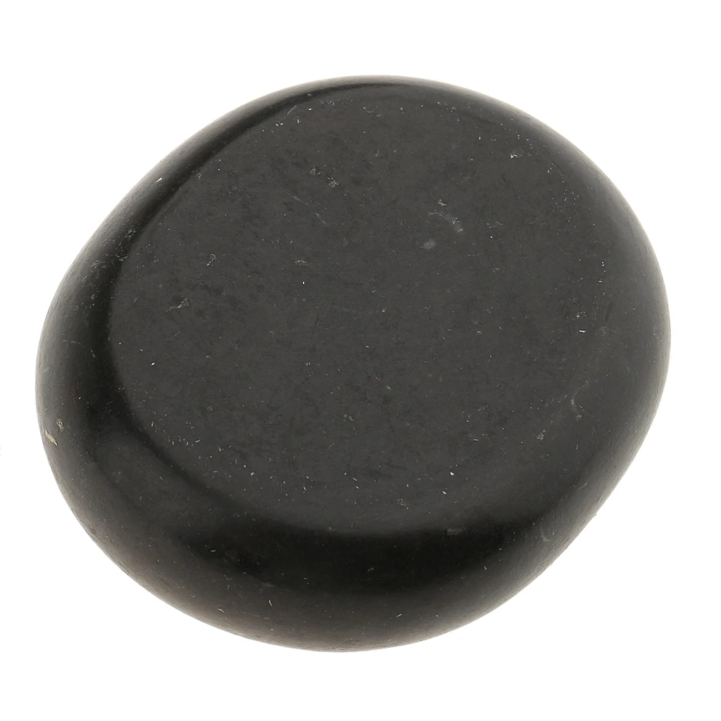 4pcs/ lot Large Spa Hot Rocks Relaxing Massage Stones for Pain Relieving Natural Basalt Kit -5x6 cm Black