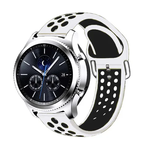 Лидер продаж для Samsung Gear S2 S3 Garmin Vivoactive 3/4 мягкий силиконовый двухцветный браслет