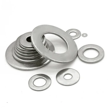 

580PCS 304 Stainless Steel Flat Metal Washers Gasket Set Fastener M2-M12 With Rust Resistant Galvanized Finish