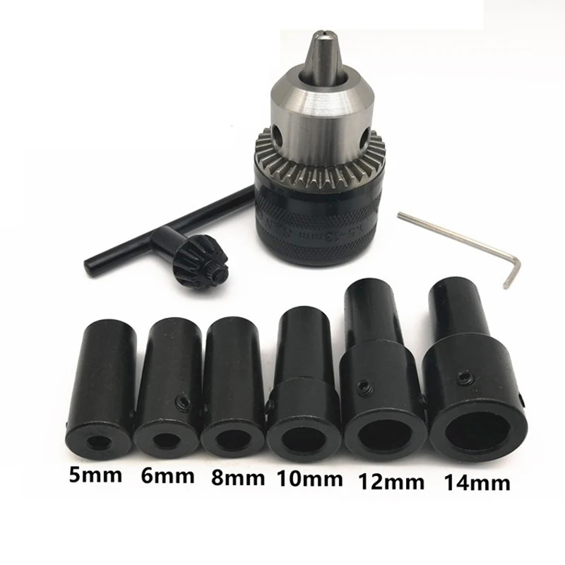 Motor Shaft Coupler Sleeve Coupling B16 Drill Chuck Taper Connecting Rod 1PCS 5mm/6mm/6.35mm/8mm/10mm/11mm/12mm/14mm motor shaft coupler
