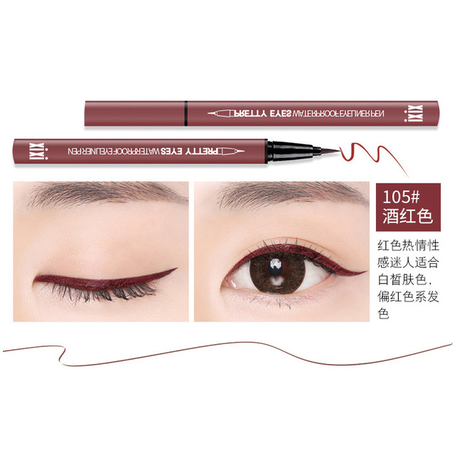 Fast Dry Smooth Waterproof Eyeliner Pencils Eyes Brown Black Color Pigments Liquid Eye Liner Pen Make Up Tools