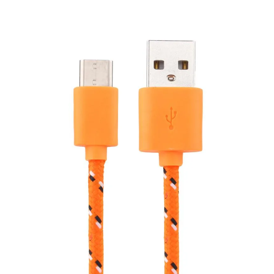 2 м USB-C USB 3,1 type C кабель для зарядки и передачи данных для htc Bolt - Цвет: Оранжевый