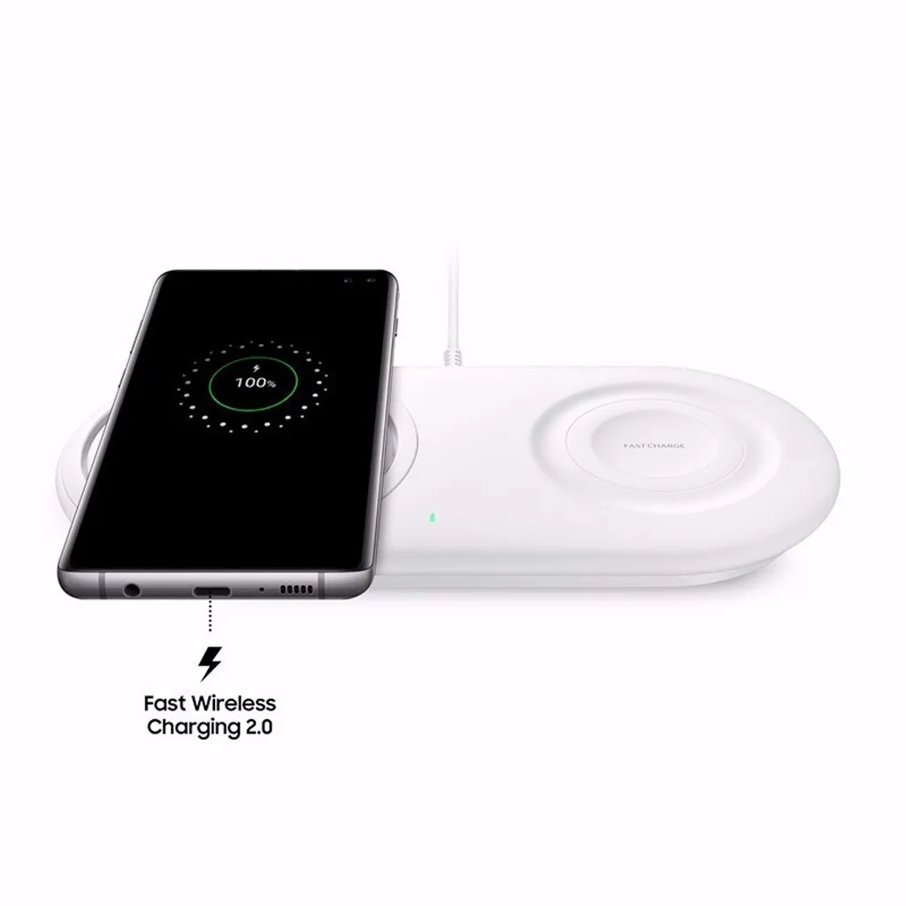 25 Вт QI Беспроводное зарядное устройство Duo Pad быстрая зарядная ...