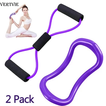 

New Gym 8 Word Elastic Band Chest Developer Rubber Latex Resistance Bands Fitness Equipment Stretch Yoga Training
