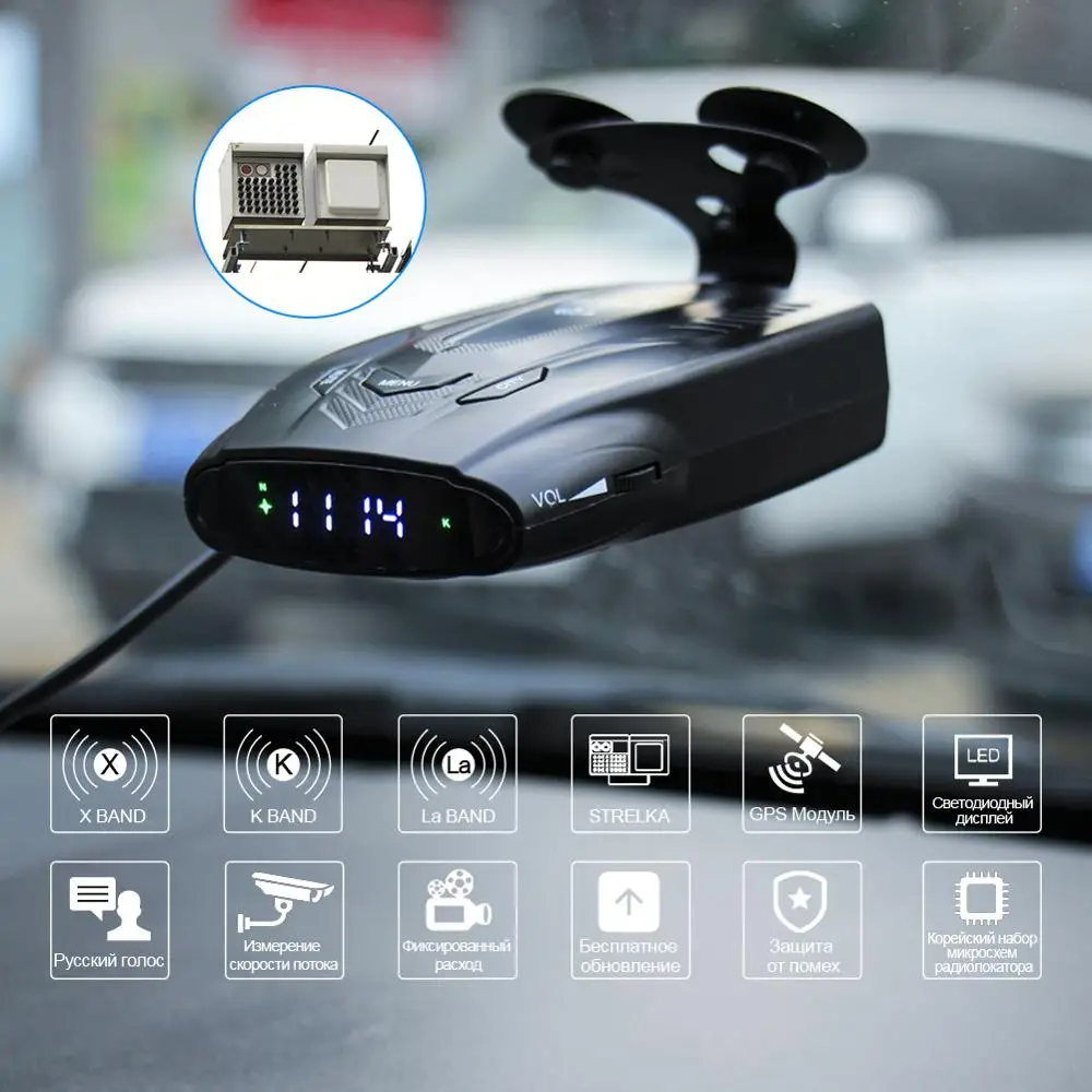 RUCCESS 2 в 1 антирадар анти радар детектор для автомобиля россии с gps антиродарры X K La