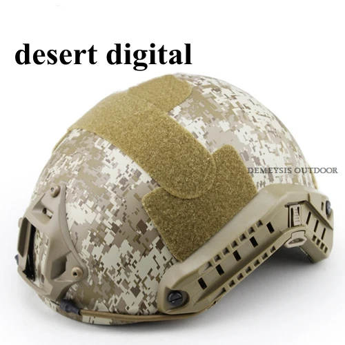 High Quality Protective Military Airsoft Helmets FAST Helmet Tactical Shooting Combat Helmet SWAT Riding Protect Equipment - Цвет: desert digital