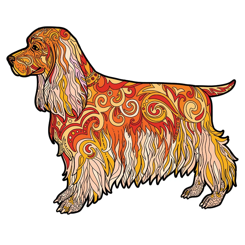 

Wooden Puzzles For Adults Wooden Golden Retriever Jigsaw Puzzles With Animal Shaped Pieces, Unique Wood Dog Jigsaw Puzzle