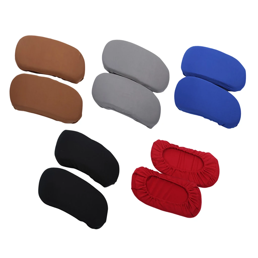 1 Pair Chair Armrest Cover For Office Computer Chair Cover Solid Color Stretch Removable Elbow Arm Rest Covers Office Decor