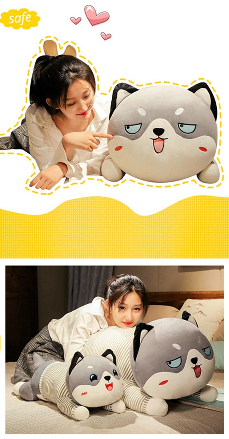 jumbo animal husky plush doll giant cute dog toy sleeping bed pillow puppy doll super soft for children gift decoration 59inch 150cm DY50868 (9)