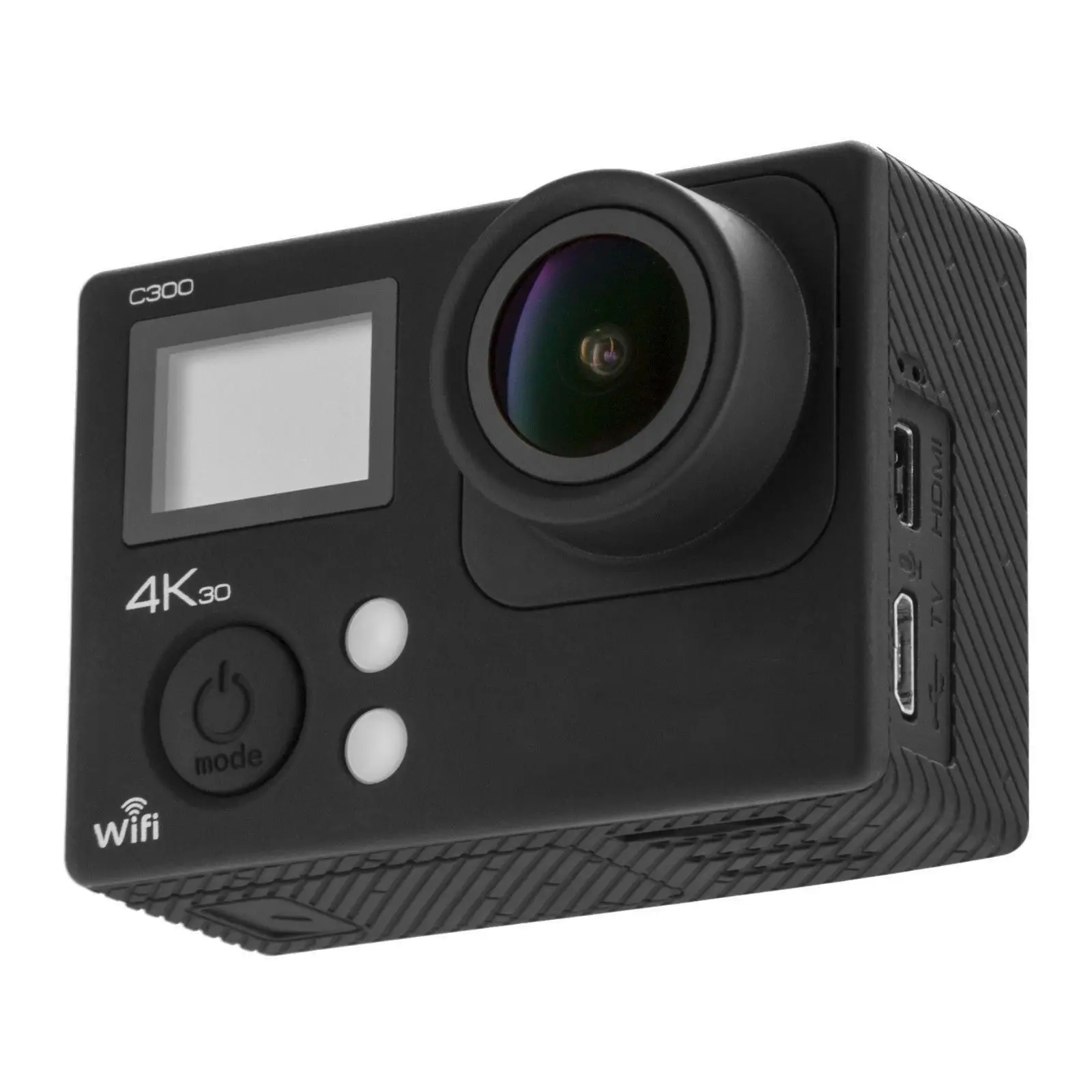 4K Экшн-камера с двойным экраном Ultra HD 16MP видеокамера Спортивная камера 4k+ пульт дистанционного управления+ комплект аксессуаров