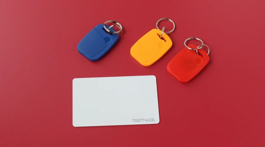 5 шт. IC+ ID перезаписываемый Универсальный идентификатор композитные ключевые бирки брелок двойной чип значок RFID 125 кГц T5577 EM4305+ 13,56 МГц сменный записываемый