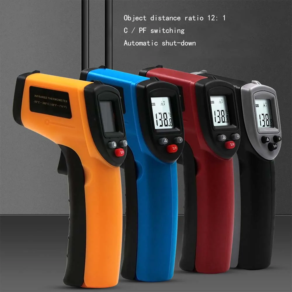 

Digital GM320 Infrared Thermometer Non-Contact Temperature Meter Pyrometer IR Laser Point Gun -50~380 Celsius
