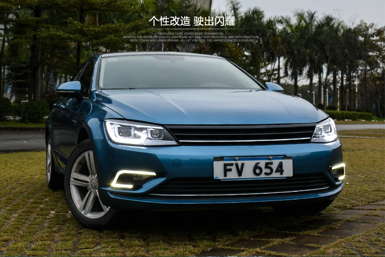Автомобильный стильный головной светильник s для VW Lamando светодиодный головной светильник для Lamando Головной фонарь СВЕТОДИОДНЫЙ дневной ходовой светильник светодиодный DRL Bi-Xenon HID