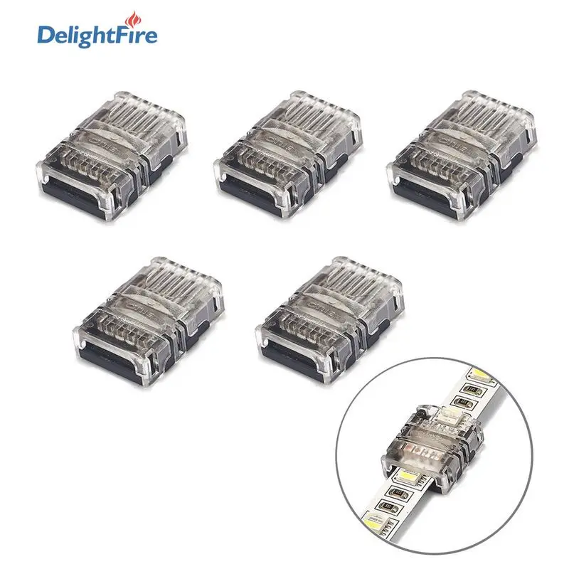 5 шт. Светодиодная лента разъем 2/3/4/5pin для RGB RGBWW 2835 3528 5050 светильник Соединительный соединитель