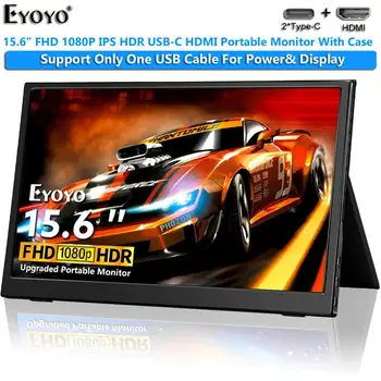 

Eyoyo EM15YX 15.6" Portable Gaming Monitor USB Type C FHD 1080P IPS HDR LCD Screen Laptop PC Display for Phone Xbox Switch PS4