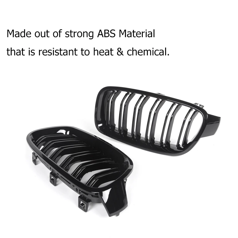 F30 Grill Black Kidney Grille Styling Bumper for BMW F30 3 Series 2012-F31 F35 316i 318d 320i 325d Car Front Grille ABS