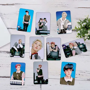 

10Pcs/Set Kpop EXO-SC Billion Views Crystal Card Sticker Chanyeol Sehun Photo Stikcy Card Photocard