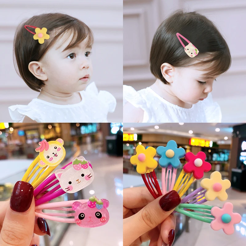 

10/15 Pcs/Set Girls Cute Cartoon Animals Fruit 5 cm Hairpins Children Lovely Hair Clips Barrettes Headband Kids Hair Accessories