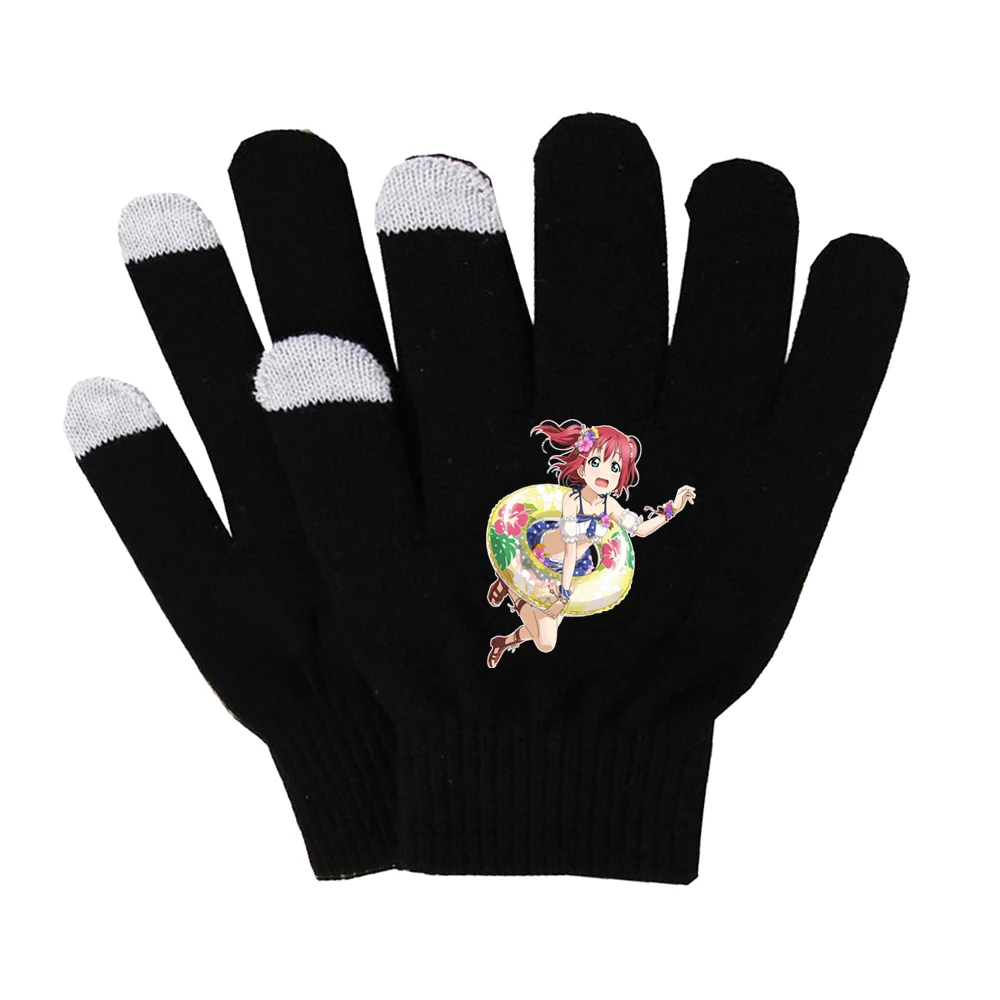 Аниме lovelive перчатки унисекс Finger хлопковые теплые перчатки коврик для мобильного телефона D1 перчатки для сенсорного экрана длинные перчатки для пальцев