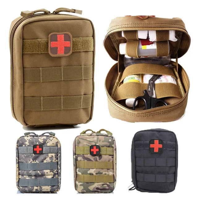 US $13.88 Outdoor Backpack Mens Outdoor Tactical Fanny Pack Camping Hiking First Aid Medical Molle Pouch Bag 