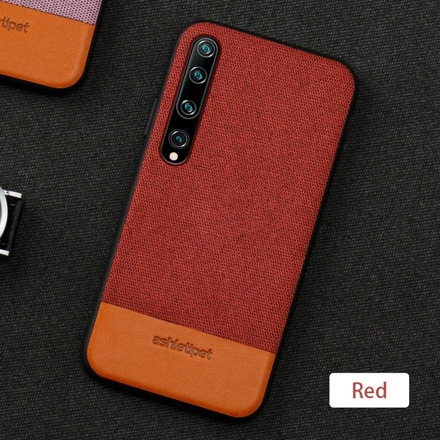 Fabric Man business Magnetic case For POCO X3 Pro coque For xiaomi mi 10 pro 10Ultra 9SE 9 T cover For Redmi note 9s 9 pro 8 7 Red