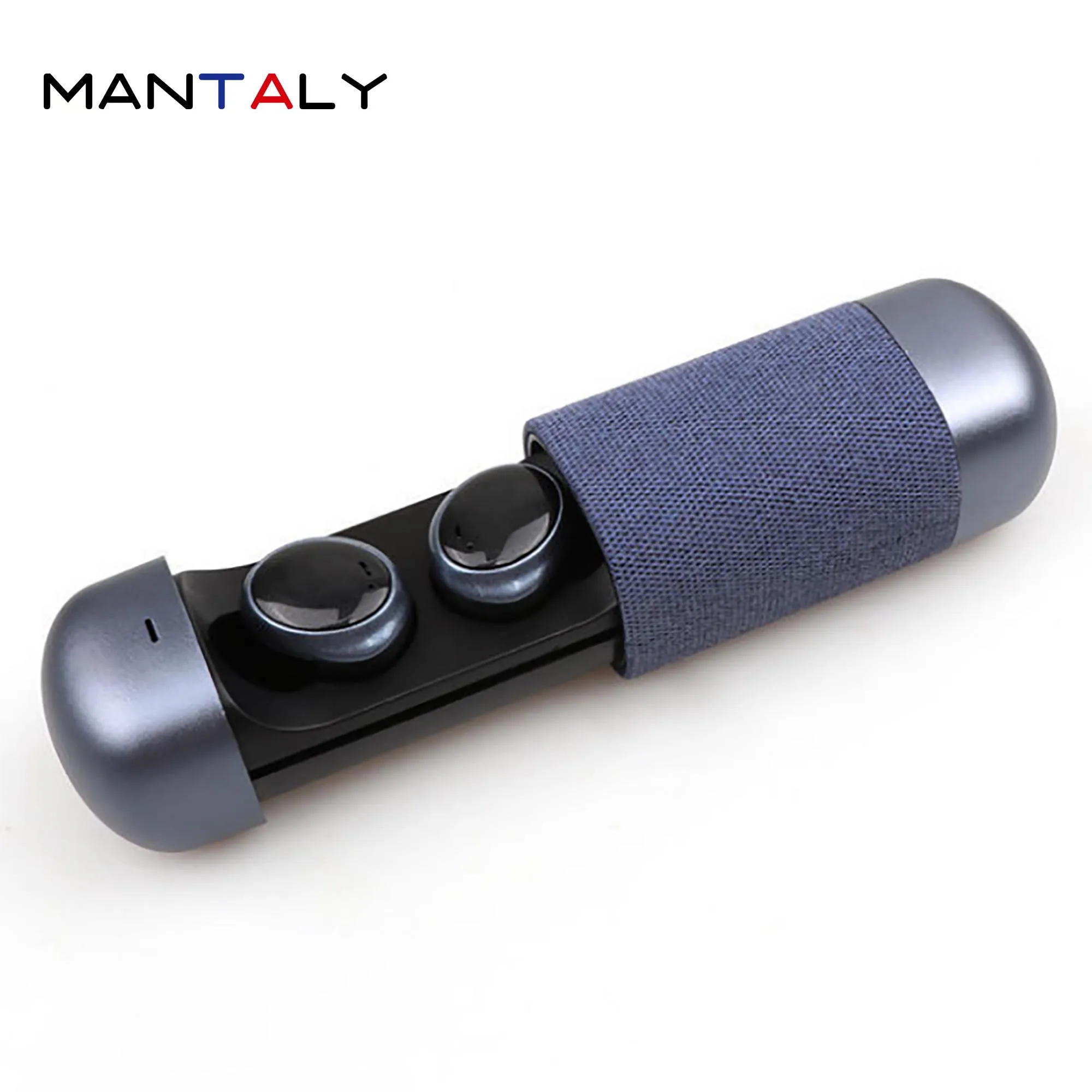 Металлические 8D беспроводные Bluetooth наушники TWS спортивные без проводных