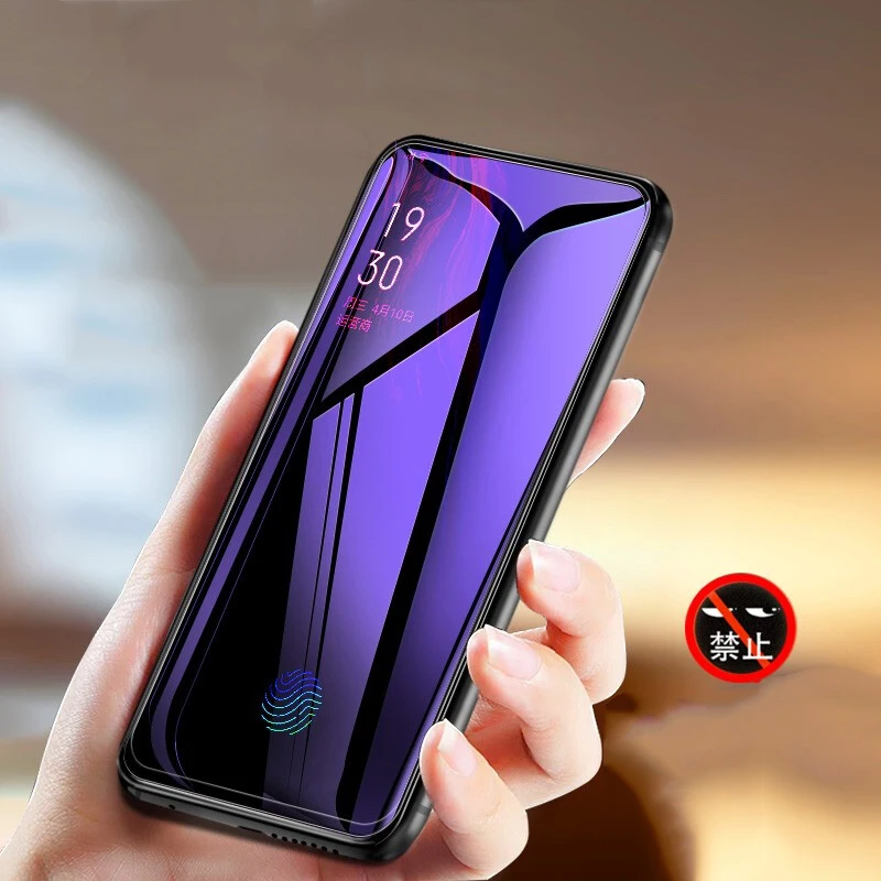 Для OPPO Reno 2 защита экрана из закаленного стекла для защиты от шпиона для OPPO Reno2 полное покрытие черный край Анти-шпион 6,5 дюйма Стекло