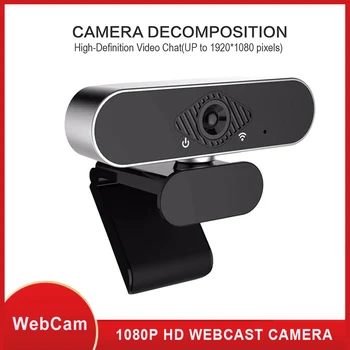 

Computer Webcam with Built-in Microphone 2MP Full HD 1080P Widescreen Video Work Home Accessories USB Web Camera for PC