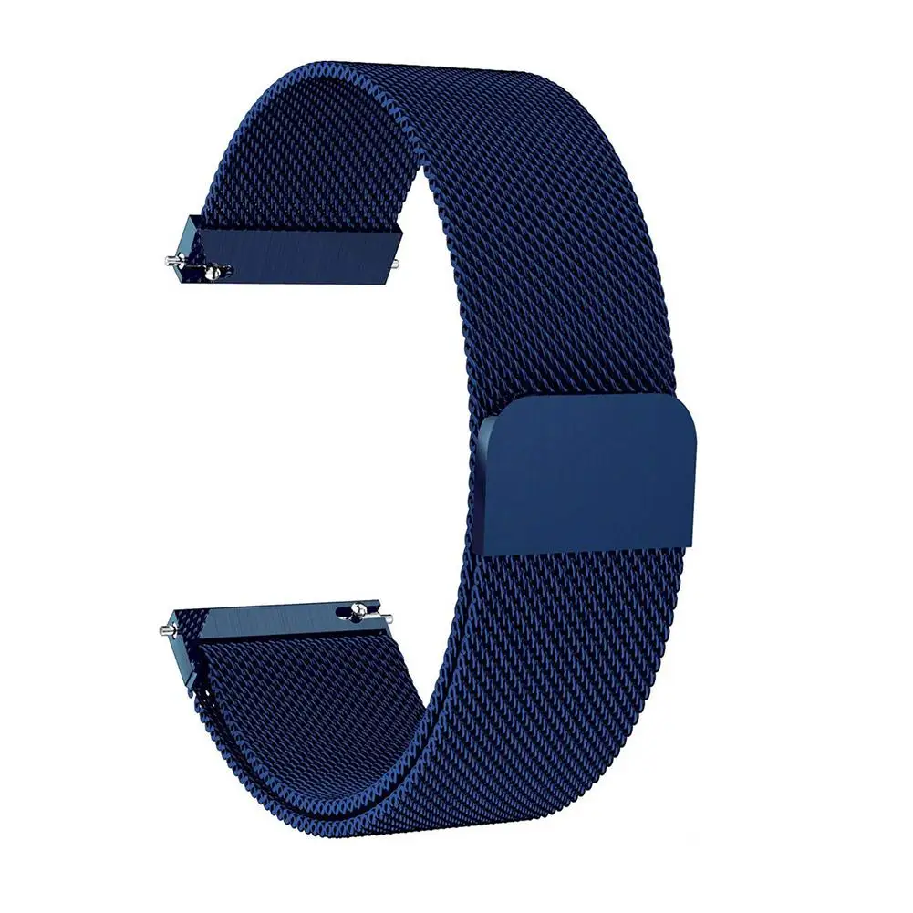 Милан металлический сменный ремешок для наручных часов ремешок для Fossil Q Venture HR Gen4/3 Смарт аксессуары - Цвет: Blue