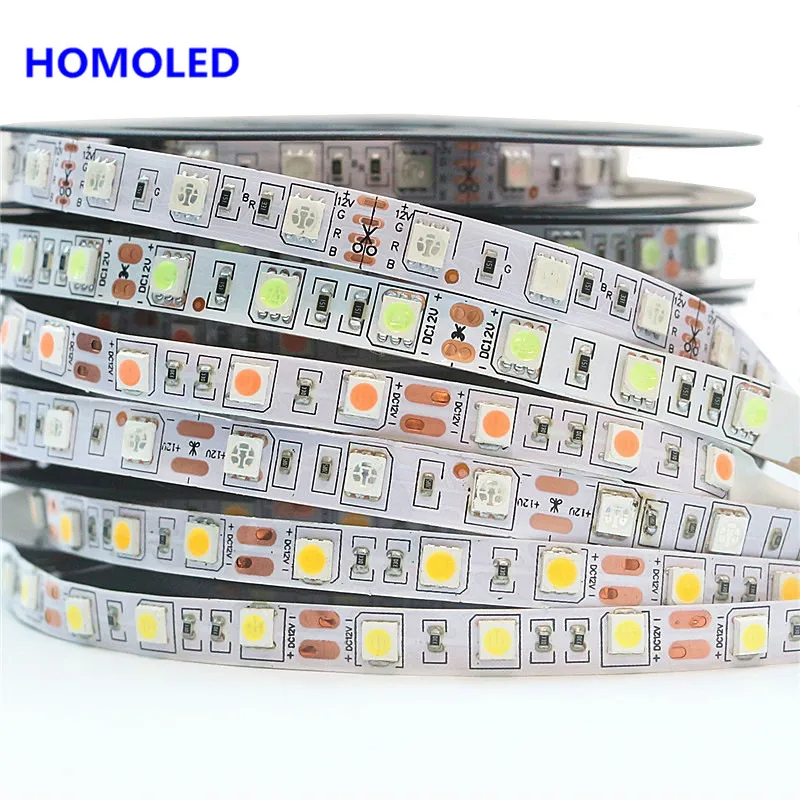 

5M IP65 Waterproof Flexible Led Strip Light SMD 5630/5050/2835 DC 12V Led Tap Ribbon White/Warm White/Yellow/Red/Green/Blue/RGB