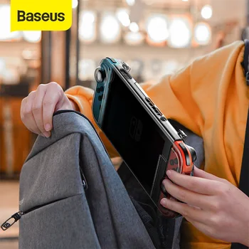 

Baseus Transparent Case Hard Flip Cover For Nintendo Nintend Switch NS NX Detachable Cases Clear Back Cover Shell Ultra Thin Bag