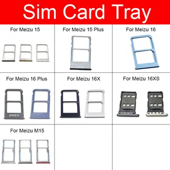 

Memory & SIM Card Tray Holder For Meizu 15 M15 16 16X 16XS Plus Sim Card Reader Slot Socket Adapter Replacement Repair