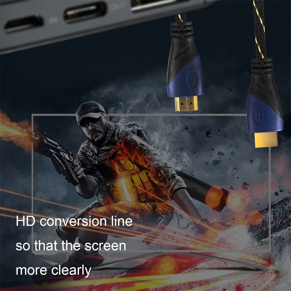 LESHP сине-черный 2/3/10 м Прочный Портативный Высокоскоростной HDMI кабель с Ethernet поддерживает 3D& Реверсивный звуковой канал