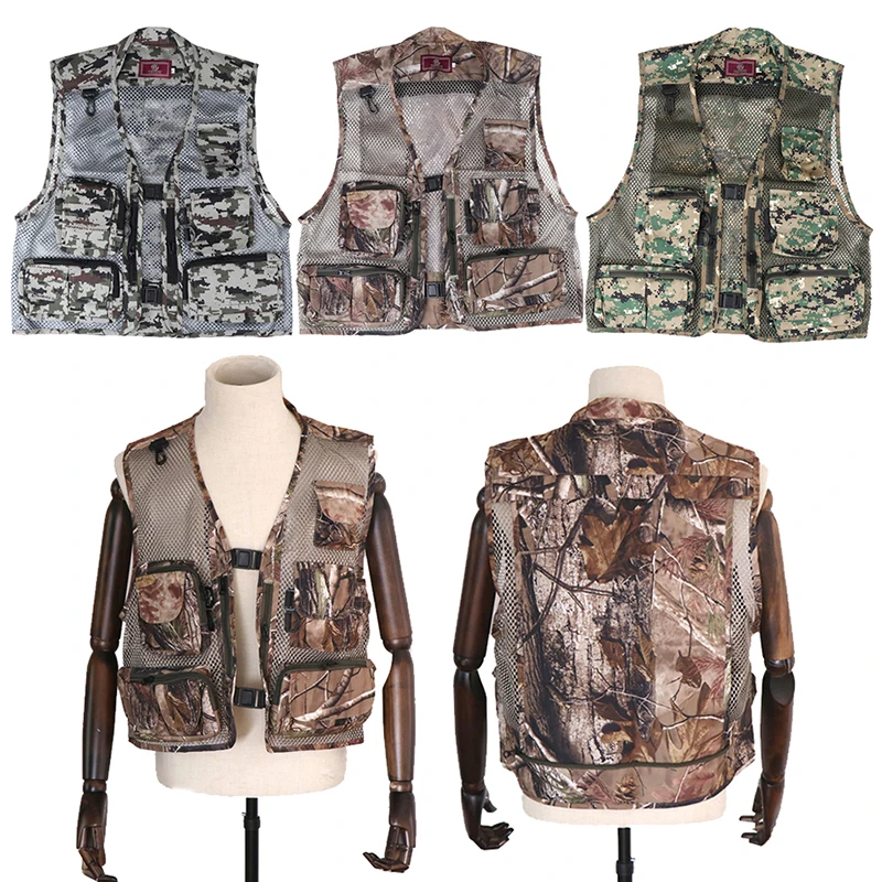 

Outdoor Breathable Fishing Vest Superior Bearing Jacket Waistcoat Utility Vest Fishing Tackle Waistcoats With Multi Pocket